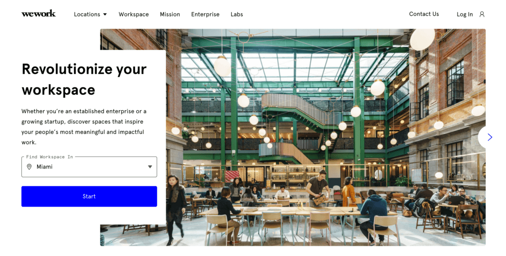 WeWork Corporate Branding